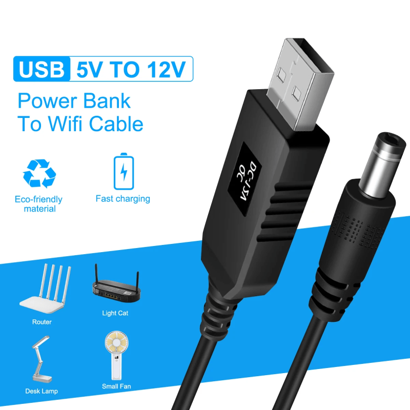 Câble USB DC 5V & 12V