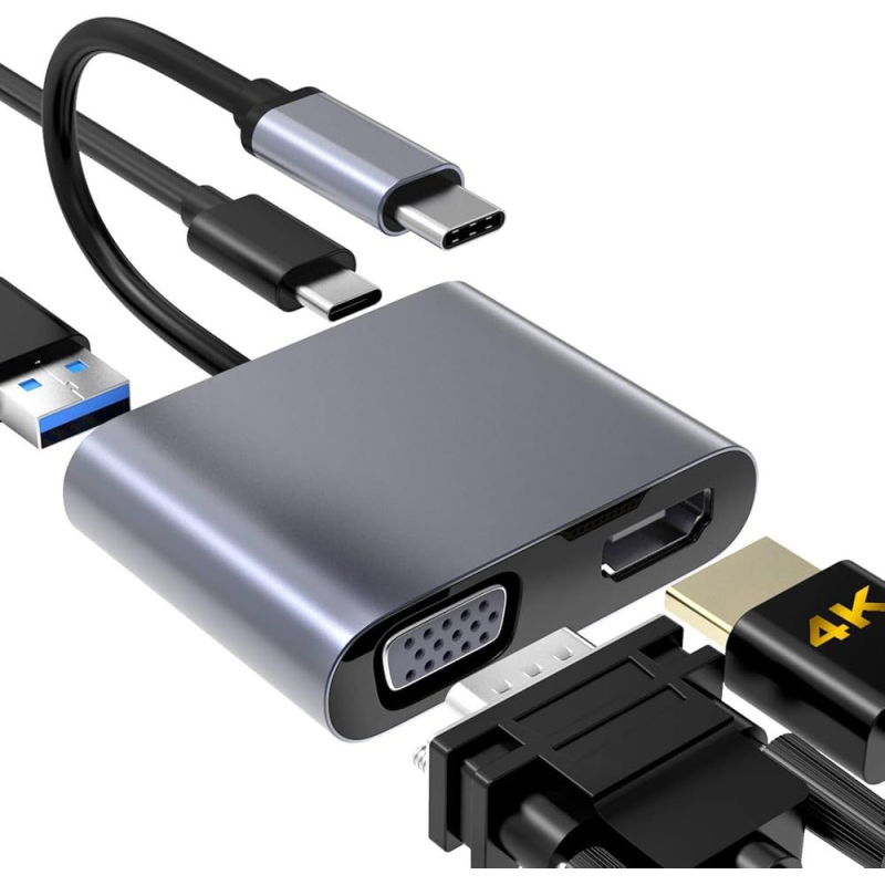HUB USB C 4 en 1