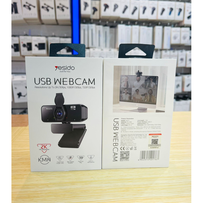Webcam Yesido KM14 2K 4.0MP