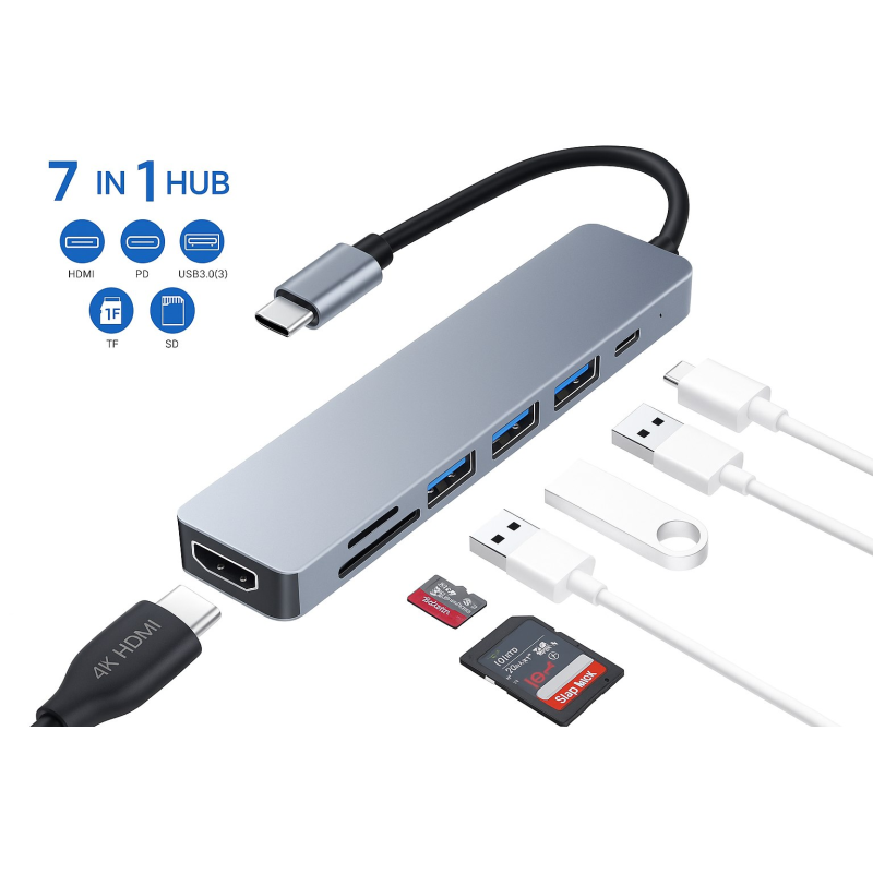 Hub USB-C 7 in 1