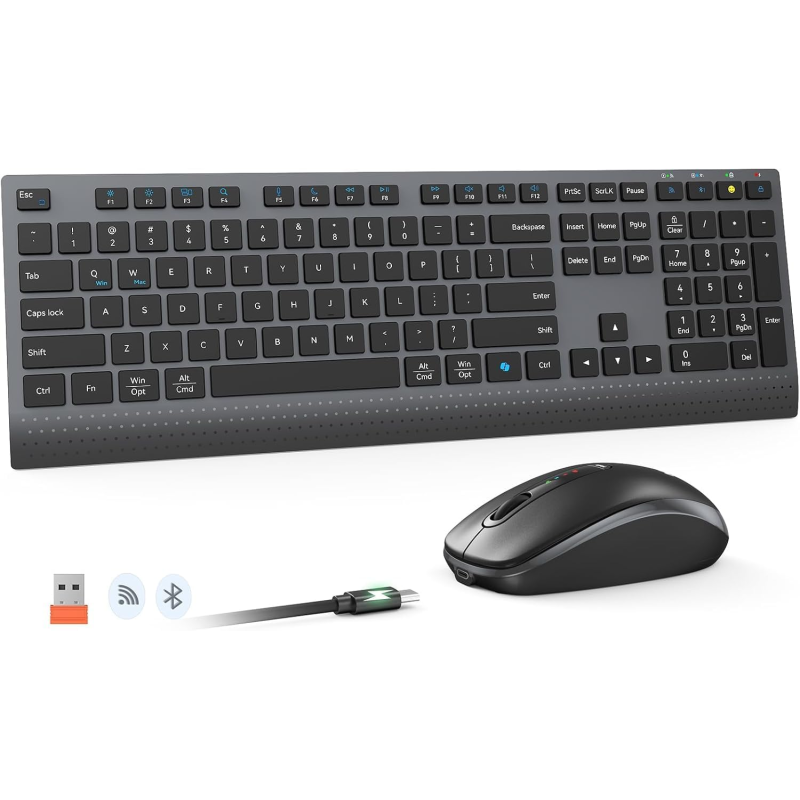 Complet clavier et souris Bluetooth Meetion C2000