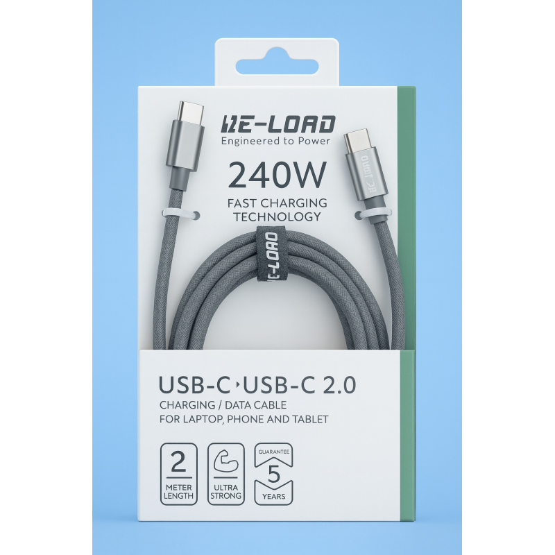 Câble RE-LOAD USB-C → USB-C 2.0 | 240W