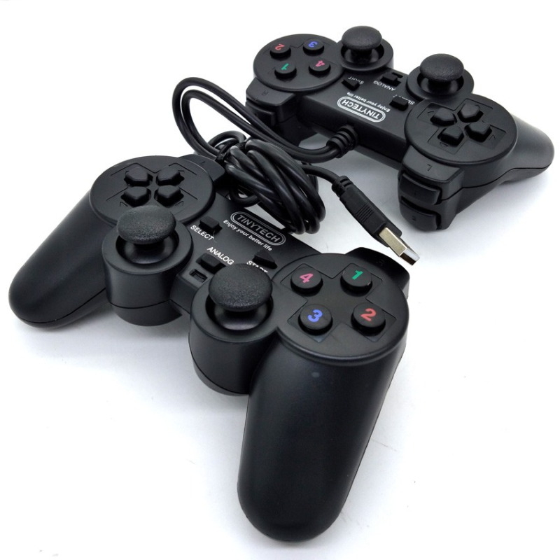 Double Manette de jeu USB pour PC